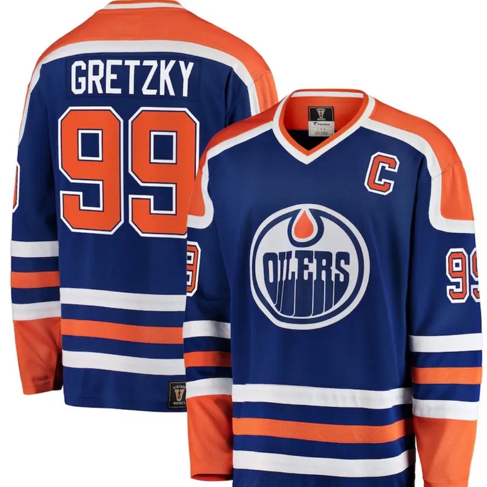 Edmonton Oilers Wayne Gretzky Fanatics Authentic Blue Breakaway Home Jersey